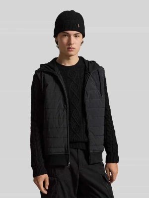 bluza rozpinana o kroju regular fit z pikowanym przodem Polo Ralph Lauren Czarny