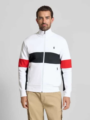 Bluza rozpinana ze stójką i kieszeniami zapinanymi na zamek błyskawiczny Polo Ralph Lauren Złamany biały