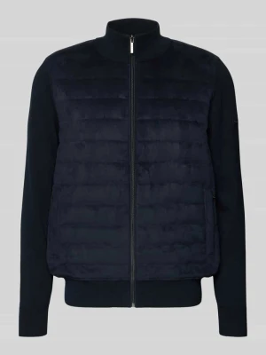 Bluza rozpinana ze stójką i pikowaniem Bugatti