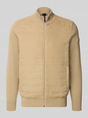 Bluza rozpinana ze stójką i pikowaniem Bugatti