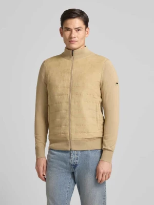 Bluza rozpinana ze stójką i pikowaniem Bugatti