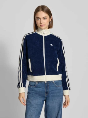 Bluza rozpinana ze stójką i wyhaftowanym logo adidas Originals