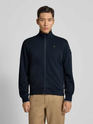 Bluza rozpinana ze stójką i wyhaftowanym logo model ‘CITY’ Blauer Usa