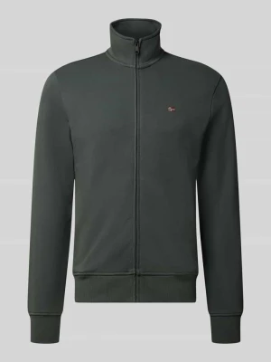 Bluza rozpinana ze stójką i wyhaftowanym logo Napapijri