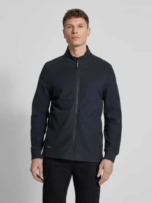 Bluza rozpinana ze stójką i zamkiem błyskawicznym camel active