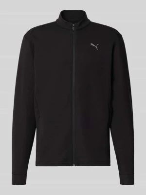 Bluza rozpinana ze stójką i zamkiem błyskawicznym model 'CLOUDSPUN' Puma Czarny