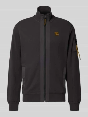 Bluza rozpinana ze stójką i zamkiem błyskawicznym PME Legend Antracytowy