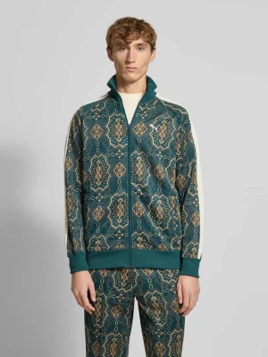 Bluza rozpinana ze wzorem na całej powierzchni i stójką PUMA PERFORMANCE