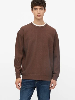 Bluza Modern Fit z prążkowaną fakturą s.Oliver brązowy