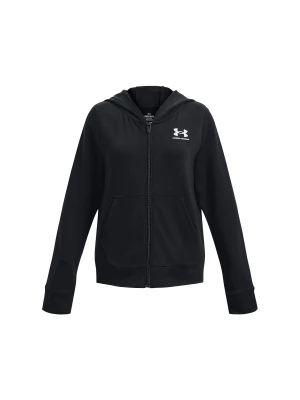 Bluza sportowa dziewczęca Under Armour UA Rival Terry FZ Hoodie - czarna