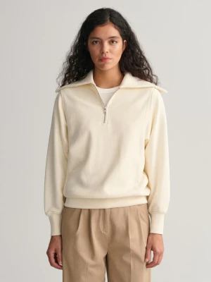 Bluza sportowa z kołnierzykiem rozpinanym do połowy GANT