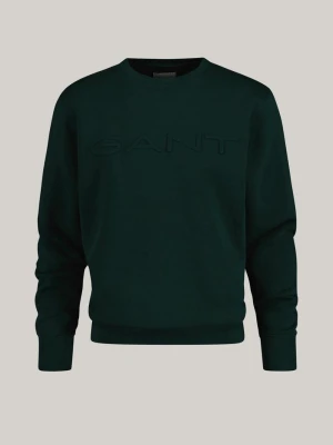 Bluza Sportowa z Okrągłym Dekoltem z Tłoczeniem GANT