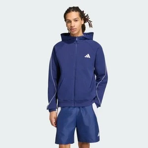 BLUZA STADIUM Z KAPTUREM, MAŁYM LOGO I SUWAKIEM NA CAŁEJ DŁUGOŚCI Adidas