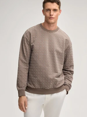 Bluza Tamino w kolorze brązowym z chabrowym wzorem Joop