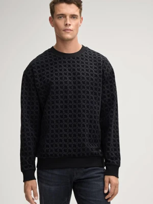 Bluza Tamino w kolorze czarnym z chabrowym wzorem Joop