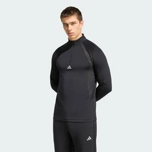 Bluza TECH APPAREL z krótkim suwakiem Adidas czarny