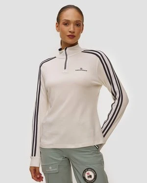 Bluza Techniczna Damska Amundsen 5mila Half Zip Lines Biała Amundsen Sports