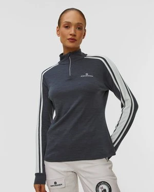 Bluza Techniczna Damska Amundsen 5mila Half Zip Lines Granatowa Amundsen Sports