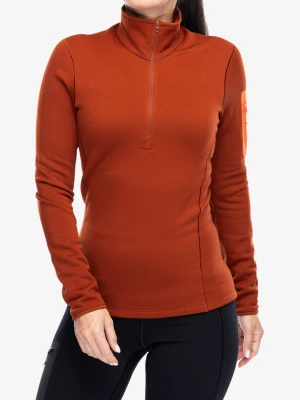 Bluza termoaktywna damska Arcteryx Kyanite Baselayer Zip Neck - sequoia/solaris