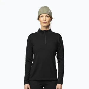 Bluza termoaktywna damska Devold Breeze Merino 150 Zip Neck black