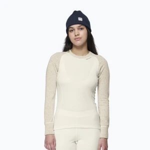 Bluza termoaktywna damska Devold Duo Active Merino 205 raw white Beżowy
