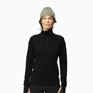 Bluza termoaktywna damska Devold Expedition Merino 235 Zip Neck black