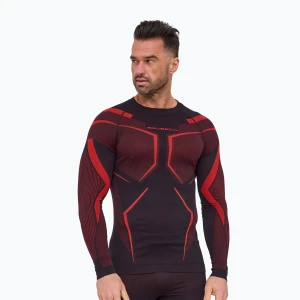 Bluza termoaktywna męska Brubeck Dry black / red