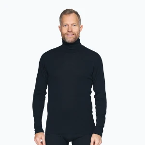 Bluza termoaktywna męska Devold Adventure Merino 190 High Neck ink Czarny