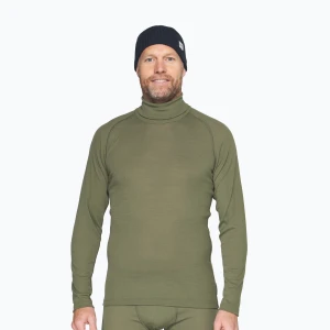 Bluza termoaktywna męska Devold Adventure Merino 190 High Neck lichen Zielony