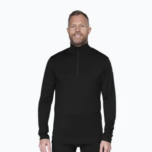 Bluza termoaktywna męska Devold Breeze Plus Merino 200 Zip Neck black