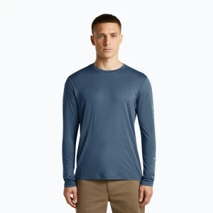 Bluza termoaktywna męska Icebreaker Merino 150 Tech Lite IB Vertical Dawn Niebieski