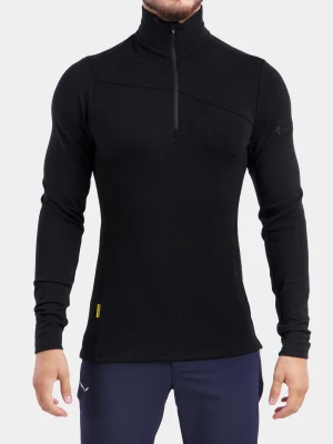 Bluza termoaktywna Sensor Merino Ex Tee L/S Zip - black