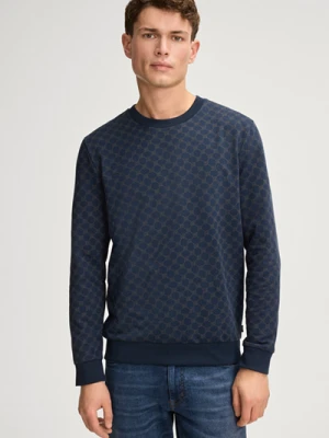 Bluza Theo w kolorze granatowym z motywem chabra Joop