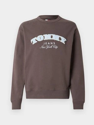 Bluza Tommy Jeans brązowy