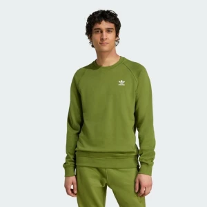 Bluza Trefoil Essentials French Terry Crew Adidas Tech Olive