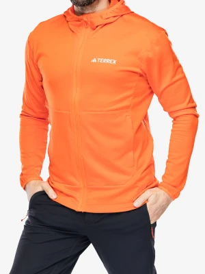 Bluza trekkingowa adidas TERREX Xperior Light Fleece Hooded Jacket - semi impact orange