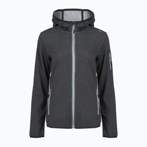 Bluza trekkingowa damska CMP 34H6376 Fix Hood nero/cemento