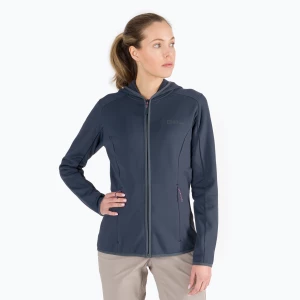 Bluza trekkingowa damska Jack Wolfskin Baiselberg Hooded FZ graphite