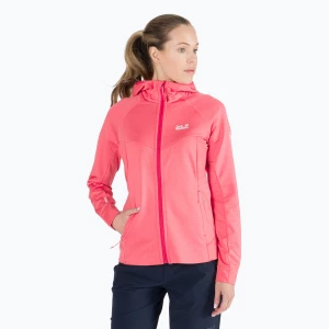 Bluza trekkingowa damska Jack Wolfskin Hydro Grid Fleece desert rose