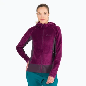 Bluza trekkingowa damska Jack Wolfskin Rotwand Hooded FZ wild berry