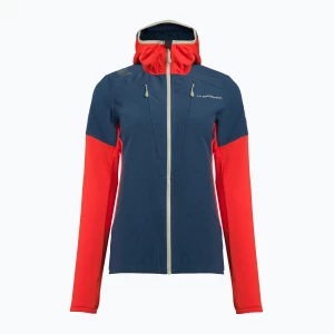 Bluza trekkingowa damska La Sportiva Session Tech Hoody storm blue/cherry tomato