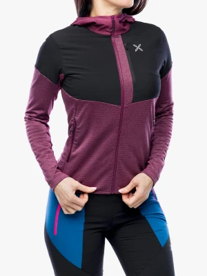 Bluza trekkingowa damska Montura Thermalgrid Pro 2 Maglia - wine red