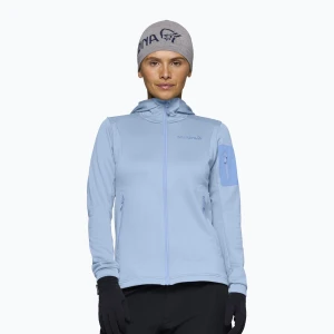 Bluza trekkingowa damska NORRONA Falketind Warm2 Stretch Hood cashmere blue / allure Norrøna