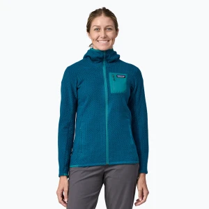 Bluza trekkingowa damska Patagonia R1 Air Full-Zip lagom blue