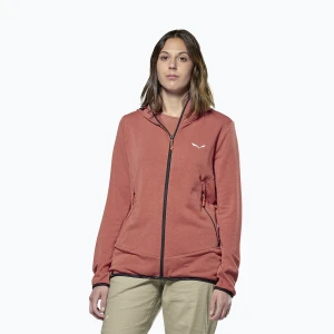 Bluza trekkingowa damska Salewa Agner Hemp 2 Hooded etruscan red