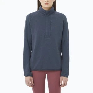 Bluza trekkingowa damska Salomon Essential Lightwarm Half Zip blue night
