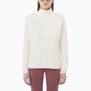 Bluza trekkingowa damska Salomon Essential Lightwarm Half Zip whisper white