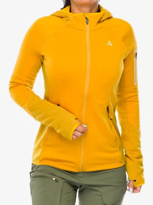 Bluza trekkingowa damska Schoffel Fleece Hoody Lodron - honey gold