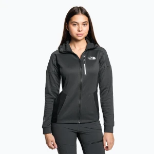 Bluza trekkingowa damska The North Face Mountain Athletics Lab Full Zip Hoodie asphalt grey/black