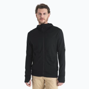 Bluza trekkingowa męska icebreaker Merino 260 Quantum IV black